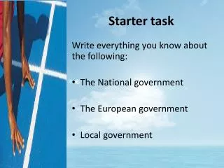 starter task