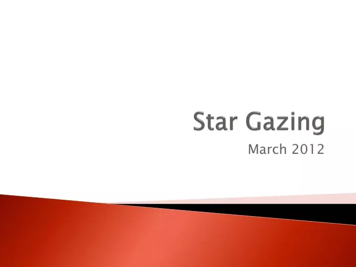 star gazing