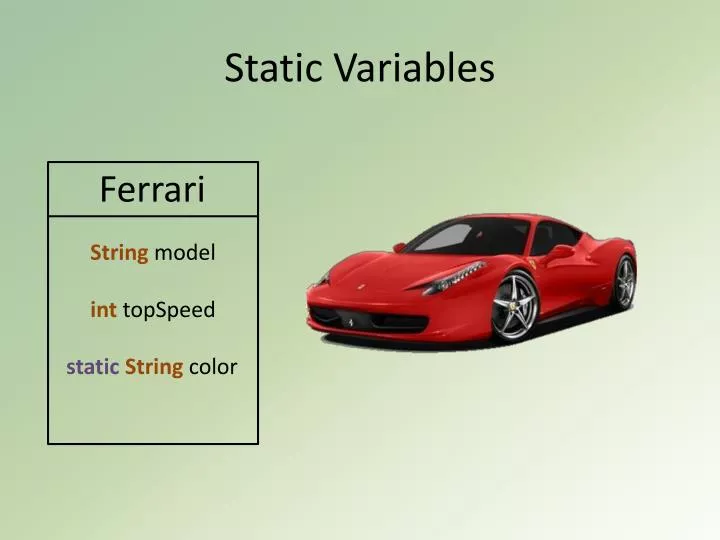static variables