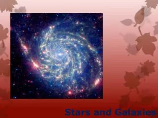 Stars and Galaxies