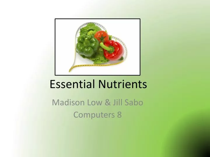 essential nutrients