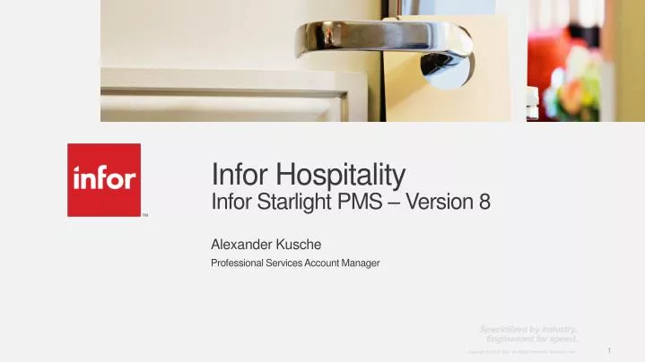 infor hospitality infor starlight pms version 8
