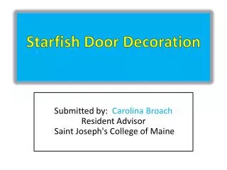 Starfish Door Decoration