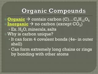 Organic Compounds