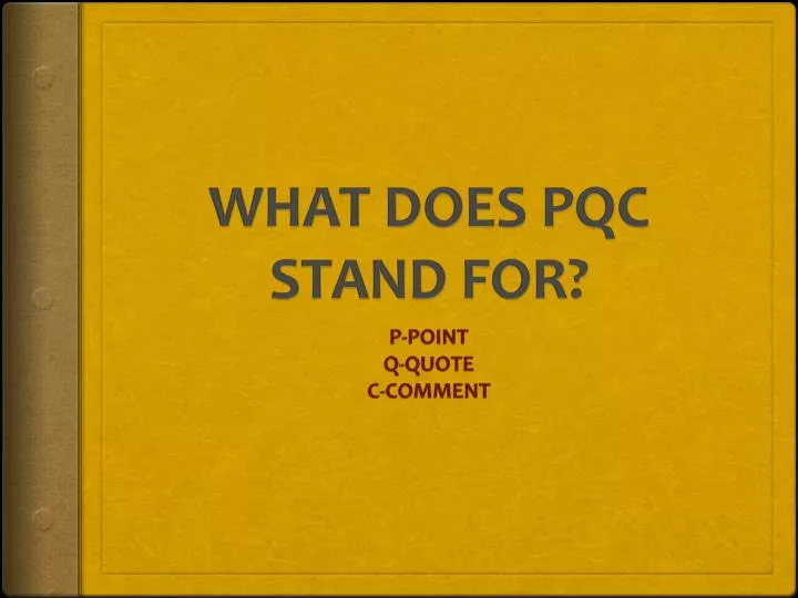 what does pqc stand for