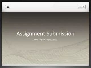 Assignment Submission