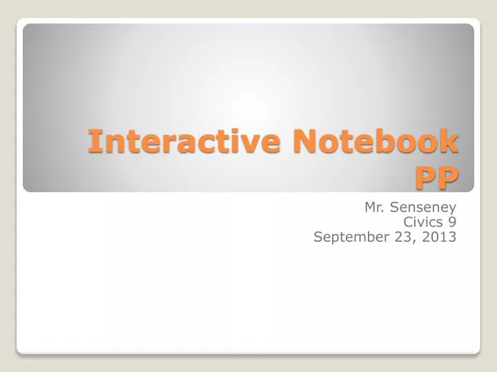 interactive notebook pp