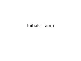 Initials stamp
