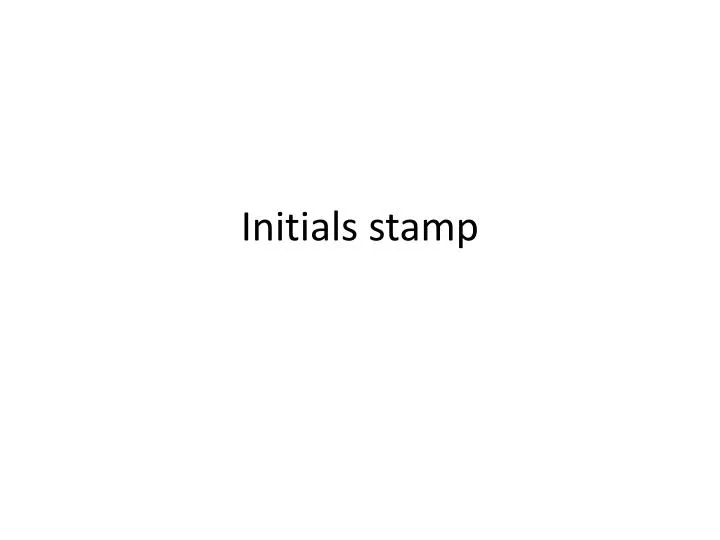 initials stamp