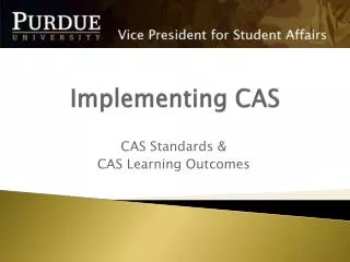 Implementing CAS
