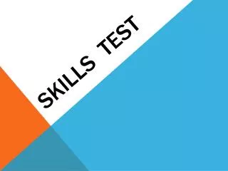 Skills Test