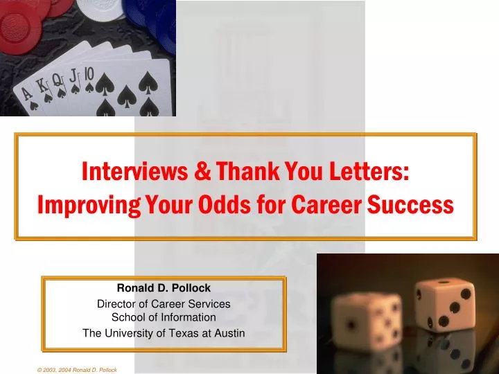 interviews thank you letters improving your odds for career success