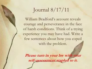 Journal 8/17/11