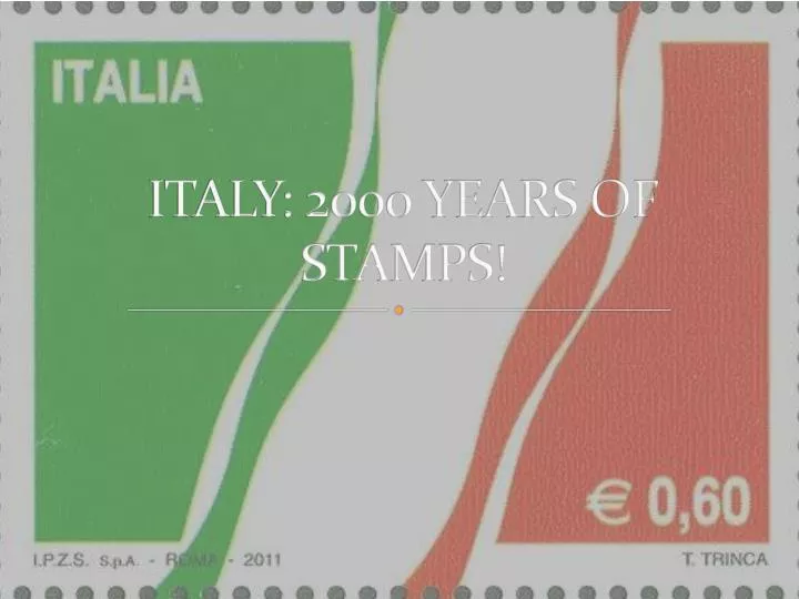 italy 2000 years of stamps