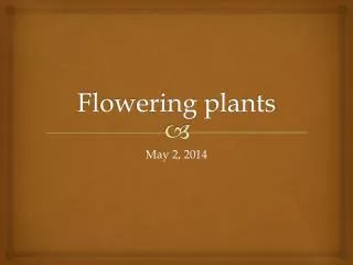 flowering plants
