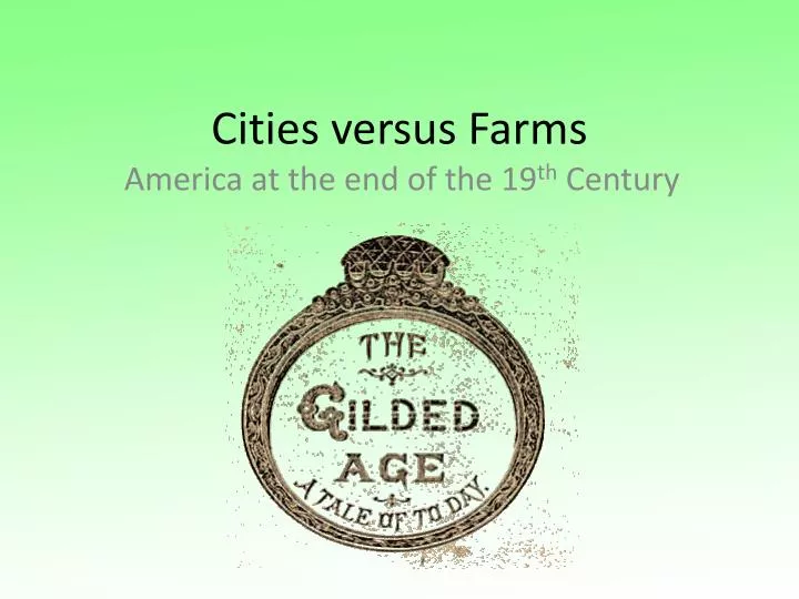 cities versus farms