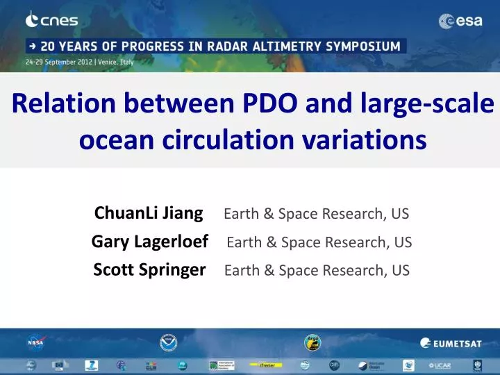 relation between pdo and large scale ocean circulation variations