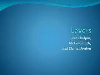 levers