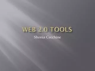 Web 2.0 tools