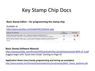 Key Stamp Chip Docs