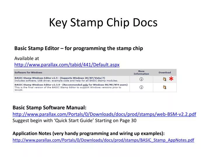 key stamp chip docs