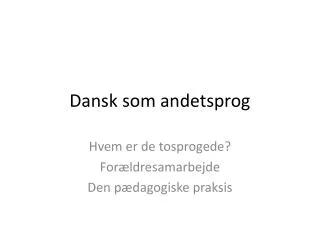 dansk som andetsprog