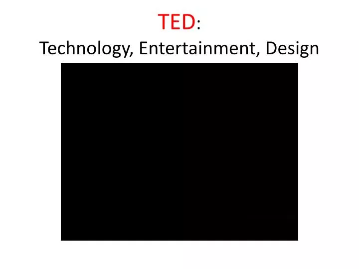 ted technology entertainment design