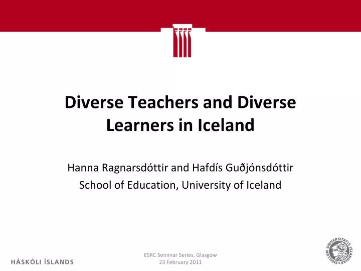 diverse teachers and diverse learners in iceland