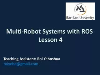 multi robot systems with ros lesson 4