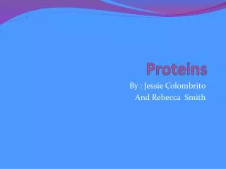 Proteins