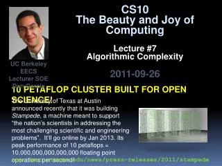 10 Petaflop cluster built for open science!