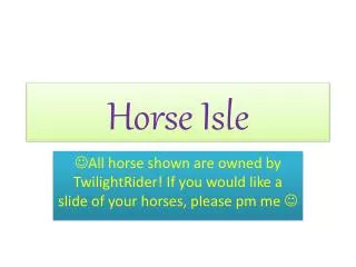 Horse Isle