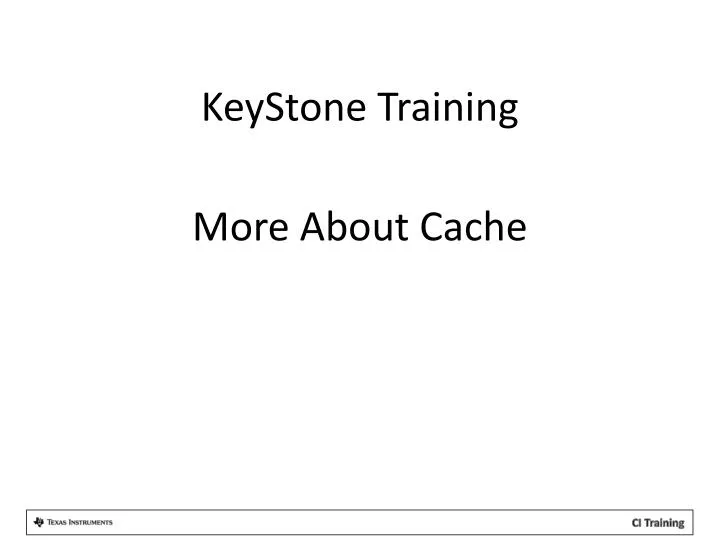more about cache