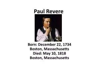 paul revere