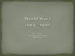 The Causes and Impacts of World War I: A Historical Overview - slide 1