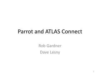 Parrot and ATLAS Connect