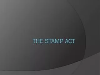 The Stamp ACt