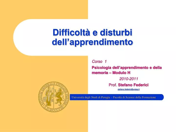 difficolt e disturbi dell apprendimento