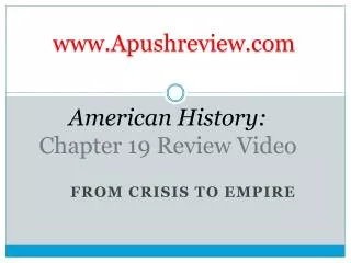 american history chapter 19 review video