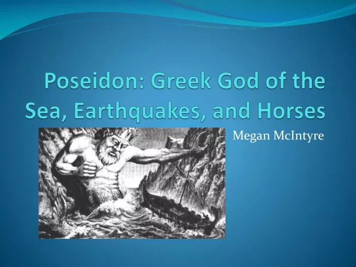 poseidon greek god of the sea earthquakes and horses