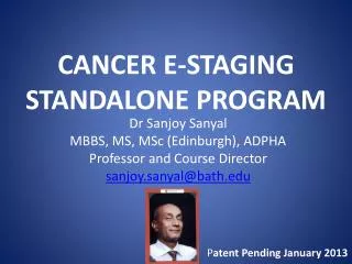 CANCER E-STAGING STANDALONE PROGRAM