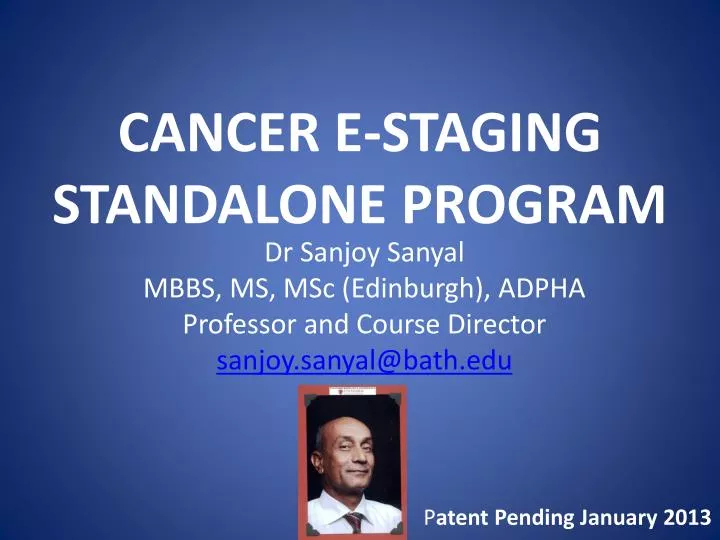 cancer e staging standalone program