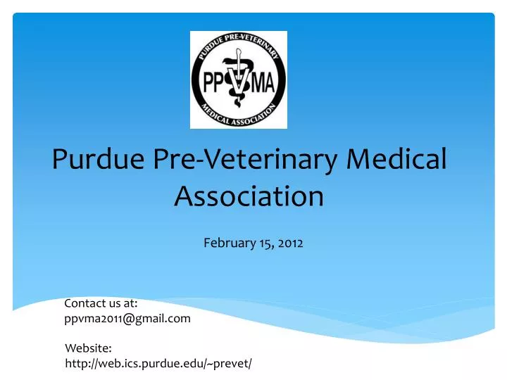 purdue pre veterinary medical association