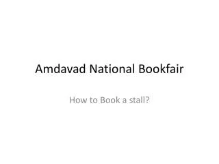 Amdavad National Bookfair