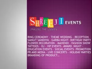We Provide Services for Corporate Events Management