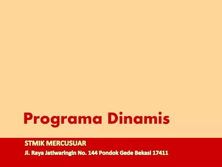 programa dinamis