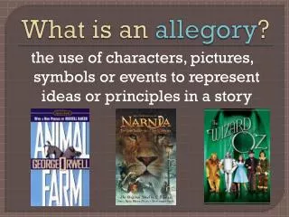 What is an allegory ?