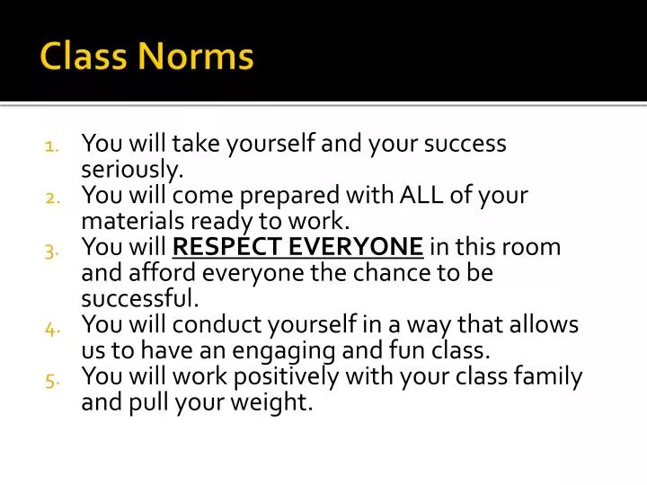class norms