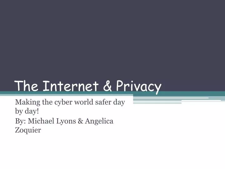 the internet privacy