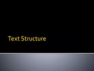 Text Structure